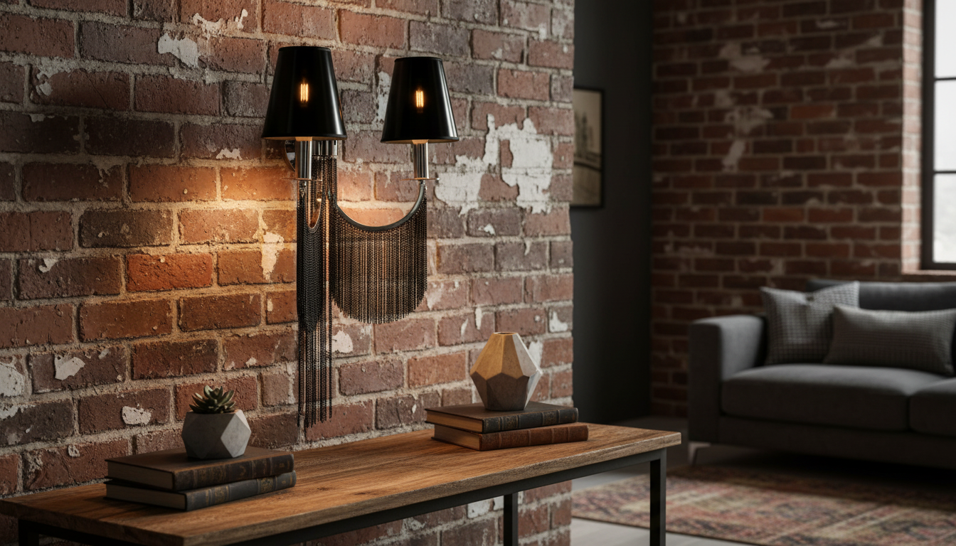 Industrial Tassel Pendant: Vintage Texture, Modern Warmth