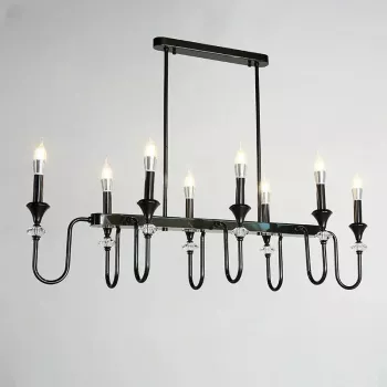 Copper & Crystal Medieval French Pendant Light Guide